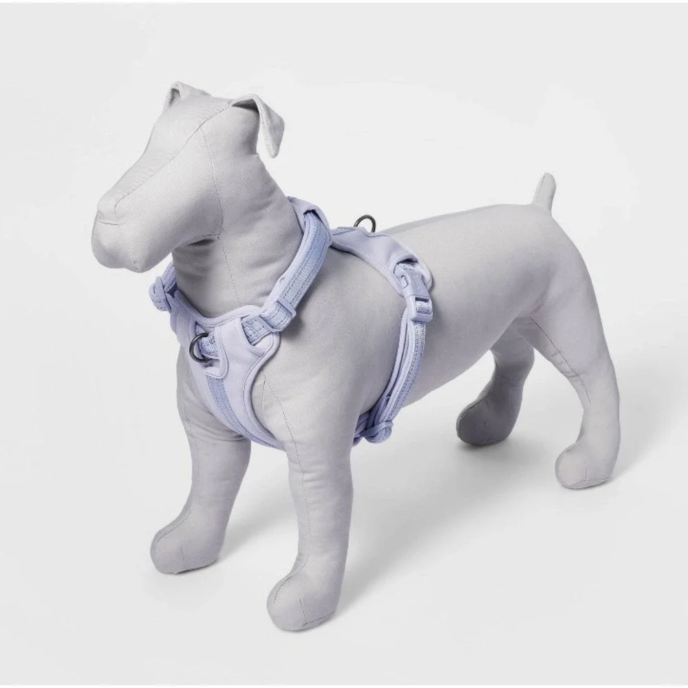 Boots & Barkley Reflective Comfort Dog Harness -‎ Medium - Periwinkle Blue EUC!